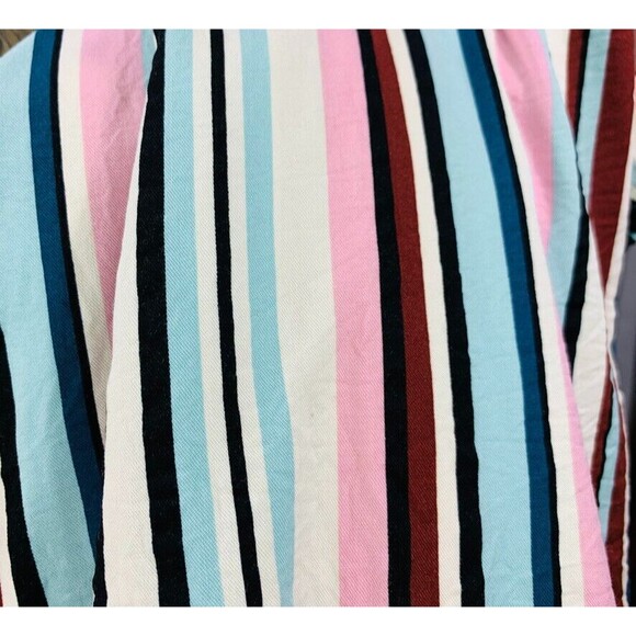 Torrid 2 Dress Womens Plus Stripped Belted Maxi Belted Button Front Long Sleeve - Picture 3 of 15